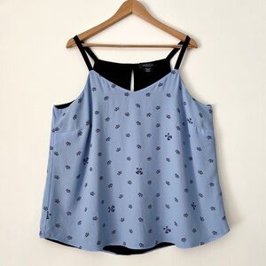 Michel Studio Reversible Novelty Tank Top Size 14